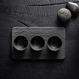 Villeroy & Boch Dipschale Manufacture 4tlg. Premium Porcelain Schwarz