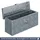 deluke DELUKE® Aluminiumbox mit Deckel - Abschließbar Alubox Deichselbox Alu Anhängerbox Werkzeugkiste Metall Transportbox Metallkiste, 48,5x14x20cm Silber