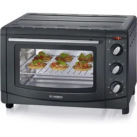 Severin TO 2067 Back und Toastofen 1500W schwarz