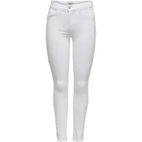 Only Blush Ankle Skinny Jeans in Weiß-S-L32