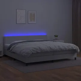 vidaXL Boxspringbett 200 x 200 cm Weiß