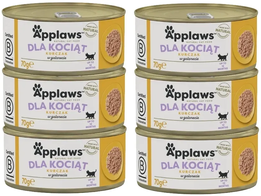 Applaws Katze Kätzchen Huhn 6x70g