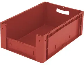 Bito Eurostapelbehälter XL Set / XL 64224 L600xB400xH220 mm, rot Etikett
