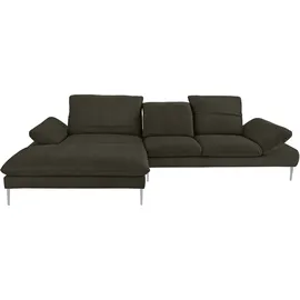 W.Schillig Eckcouch Chenille 3-Sitzer Grün