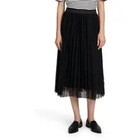 Betty & Co Midirock mit Plissee Schwarz | 44