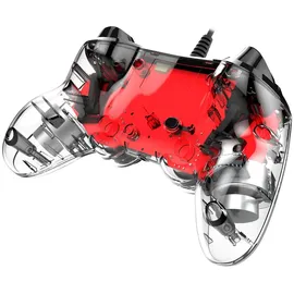 Nacon Compact Controller Illuminated transparent / rot