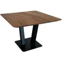 FineBuy Couchtisch quadratisch Braun Akazie 60 x 60 x 40 cm