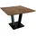 FineBuy Couchtisch quadratisch Braun Akazie 60 x 60 x 40 cm
