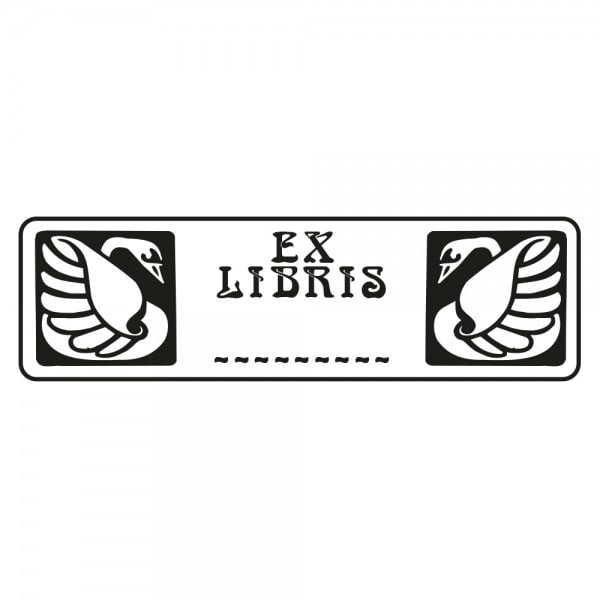 Exlibris Holzstempel - Schwan (70x20 mm)