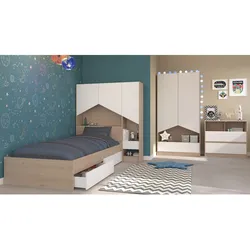 Parisot Kinderzimmer 5-tlg. "Shelter 2" Eiche Jackson - Weiß