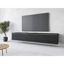 Home Affaire Vera Lowboard 180 x 30 cm Schwarz/Matt Kunststoff/MDF/Spanplatte