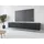 Home Affaire Vera Lowboard 180 x 30 cm Schwarz/Matt Kunststoff/MDF/Spanplatte