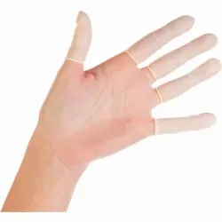 Hygostar® Latex Fingerlinge, puderfrei 26703 , 1 Karton = 150 Packungen à 100 Stück, Größe XL