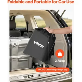 Vevor Gepäckträgertasche für Anhängerkupplung aus wasserdichtes 840D-PVC (0,566 m3), Gepäcktasche zur Aufbewahrung auf der Ladefläche von Lkws mit 8 verstärkten Gurten für PKW SUVs Schwarz