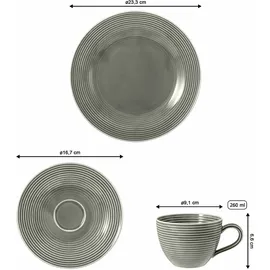 SELTMANN WEIDEN Beat Kaffeeservice 18-tlg. perlgrau