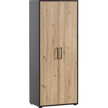 WELLTIME Aino Aktenschrank 65,1 x 41 x 163,6 cm schwarz
