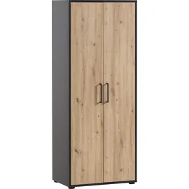WELLTIME Aino Aktenschrank 65,1 x 41 x 163,6 cm schwarz