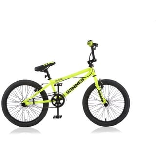 T&Y Trade 20 Zoll BMX Kinder MÄDCHEN Sport Jugend Jungen Fahrrad Rad 360° Rotor Freestyle Bike Winner GELB