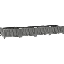 vidaXL Hochbeet 160 x 40 x 23 cm Grau