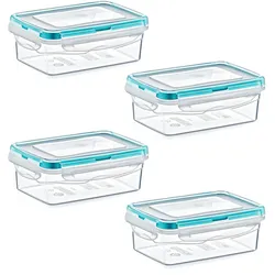 astor24 4er Set Frischhaltedose 400 ml Gefrierdosen Vorratsdosen Aufbewahrung Küche Brotdose Behälter