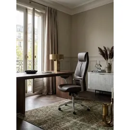 KADIMA DESIGN Chefsessel Echtleder Braun