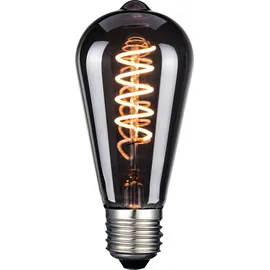 LUXULA LED Filament Leuchtmittel, SPIRAL, Pear, E27, 4W, 40lm, 1800K, dimmbar