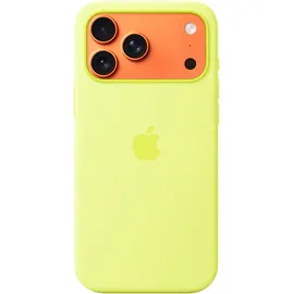 Apple iPhone 17 Pro Max Silikon Case mit MagSafe Neongelb