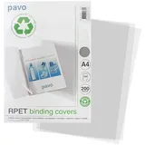 Pavo Einbanddeckel Klarsichtfolie A4 transparent 100 St.