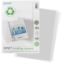 Pavo Einbanddeckel Klarsichtfolie A4 transparent 100 St.
