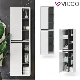 Vicco Viola Badschrank 50 x 170 cm Weiß Holz
