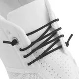 UamGlsob Elastische dünne Schnürsenkel für On Cloud Laufschuhe, ohne binden Gummi Schuhbänder, Elastic Laces Ersatz für Turnschuhe (Black, 24"/60cm) - 24"/60cm