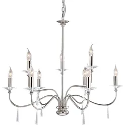 Finsbury Park Kronleuchter nickel poliert Elstead Lighting FP9-POL-NICKEL