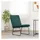 vidaXL Loungesessel Dunkelgrün 52 x 75 x 76 cm Stoff mit Rollen