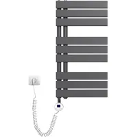 EMKE Badheizkörper Handtuchhalter Handtuchwärmer 76x40cm Anthrazit 343w, Heizkörper, Grau