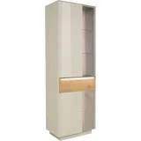 Mäusbacher Standvitrine 67 x 42 x 197 cm Beige