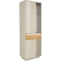 Mäusbacher Standvitrine 67 x 42 x 197 cm Beige