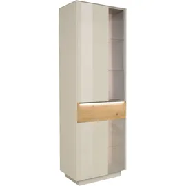 Mäusbacher Standvitrine 67 x 42 x 197 cm Beige
