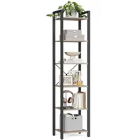 VASAGLE Bücherregal 30 x 40 x 186 cm Schwarz