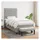 vidaXL Boxspringbett 100 x 200 cm Hellgrau