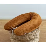 LOOLAY Schwangerschaftskissen - Stillkissen 170 cm - Seitenschläferkissen 100% Minky - mit Abnehmbarem Bezug - Ergonomisches Schwanger Kissen für Schlafen (Braun)