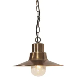 Sheldon 1-flammige Kettenlaterne - gealtertes Messing - SHELDON-CH-BR