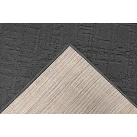 Kayoom Teppich Bandito 125", Grau 160x230 cm – Pflegeleicht & Strapazierfähig - dunkelgrau,