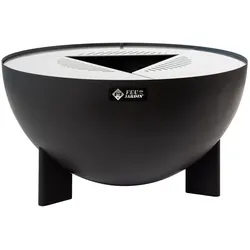Feuerschale TRIA schwarz Gartengrill 100cm