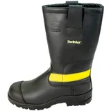 SCHUTZGUT Herkules Feuerwehrstiefel 5524-0 HI3 GÜK Sicherheitsstiefel - Form D, schwarz/gelb, Größe 44 - 44 EU