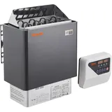 Vevor Saunaofen, 6 kW, 400 V, 3N tragbarer Saunaofen für drinnen & draußen mit 3-Stunden-Timer, digitaler Regler für 5–9 m3 großes Zuhause, gewerbliche Nutzung in Hotel-Spa-Duschen, max. 110 °C