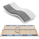 Matratzenset Betten-ABC KSP-500 - Das Original - 120x200 cm, Härtegrad H2 + Lattenrost Superflex NV