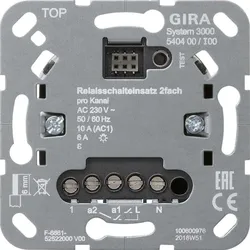 GIRA Relaisschalteinsatz 2fach 540400