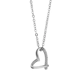 Kette mit Anhänger ADELIA ́S, silber, herz, Halsketten, Damen, unbekannt