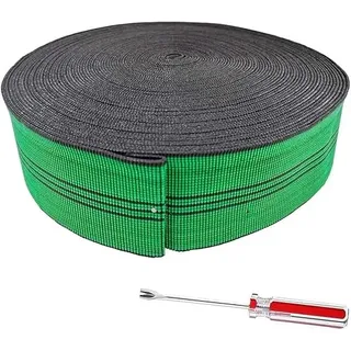 YLM1991 Elastische Gurtbänder, 70 mm breit, für Sofa, Stühle, Polstermöbel, dehnbare Feder-Alternativrolle, mit Reißzweckenheber, 12 m