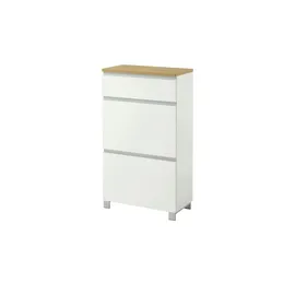 VOSS MÖBEL Salea 60 x 108 x 31 cm weiß / mit Schubladen, Soft Close